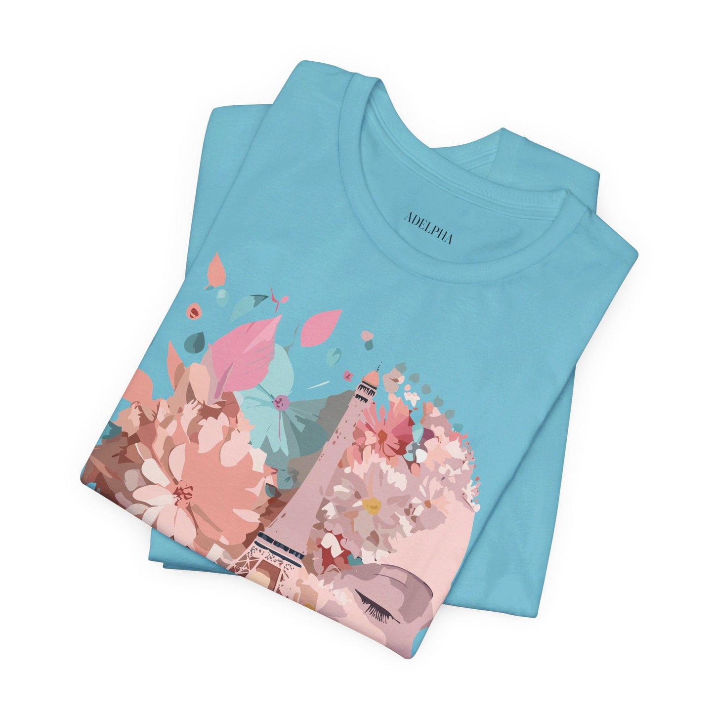 Paris Tourist Shirt Unisex Graphic Tee Featuring Adelpha Vintage Art Design Premium Comfort