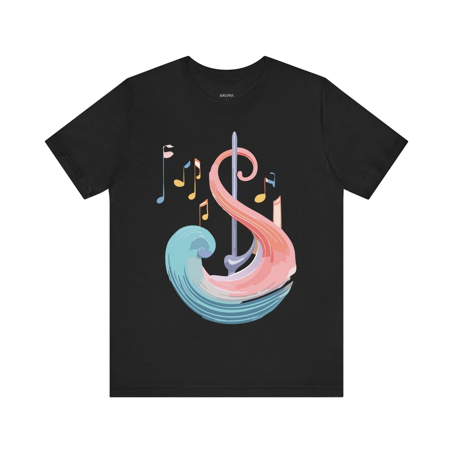 Music T Shirt Graphic Tee Unisex Short Sleeve Adelpha Vintage Inspired Artwork Art Design