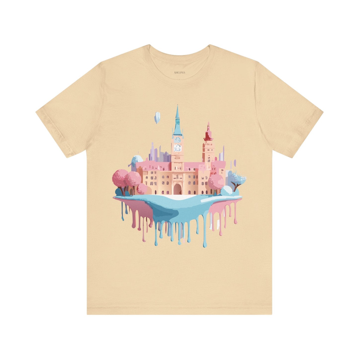 Tourist Shirt Prague Graphic Tee Unisex Jersey Short Sleeve Vintage Style Adelpha