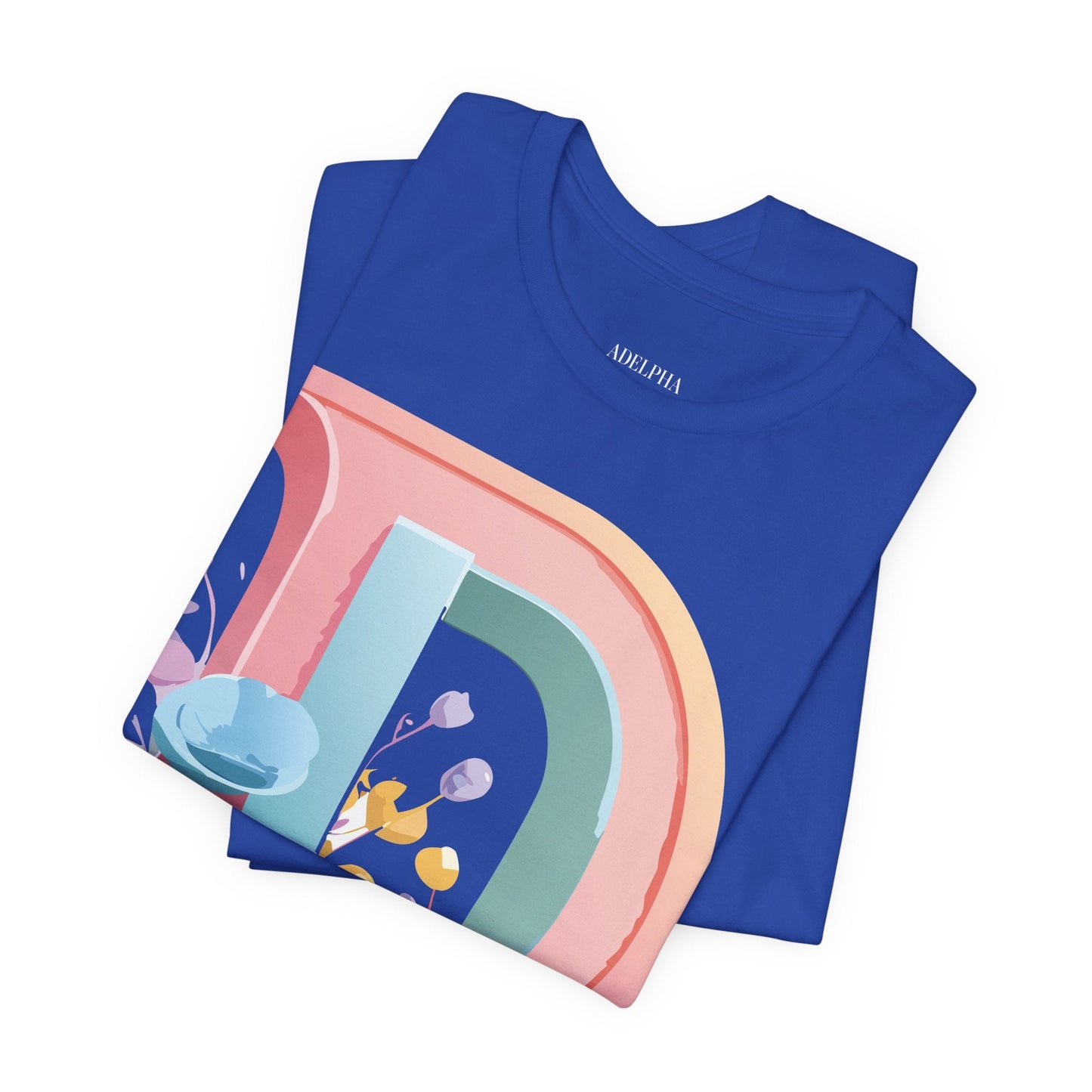 Letter D Shirt Unisex Jersey Graphic Tee From Adelpha With Vintage Inspired Artwork Short Sleeve