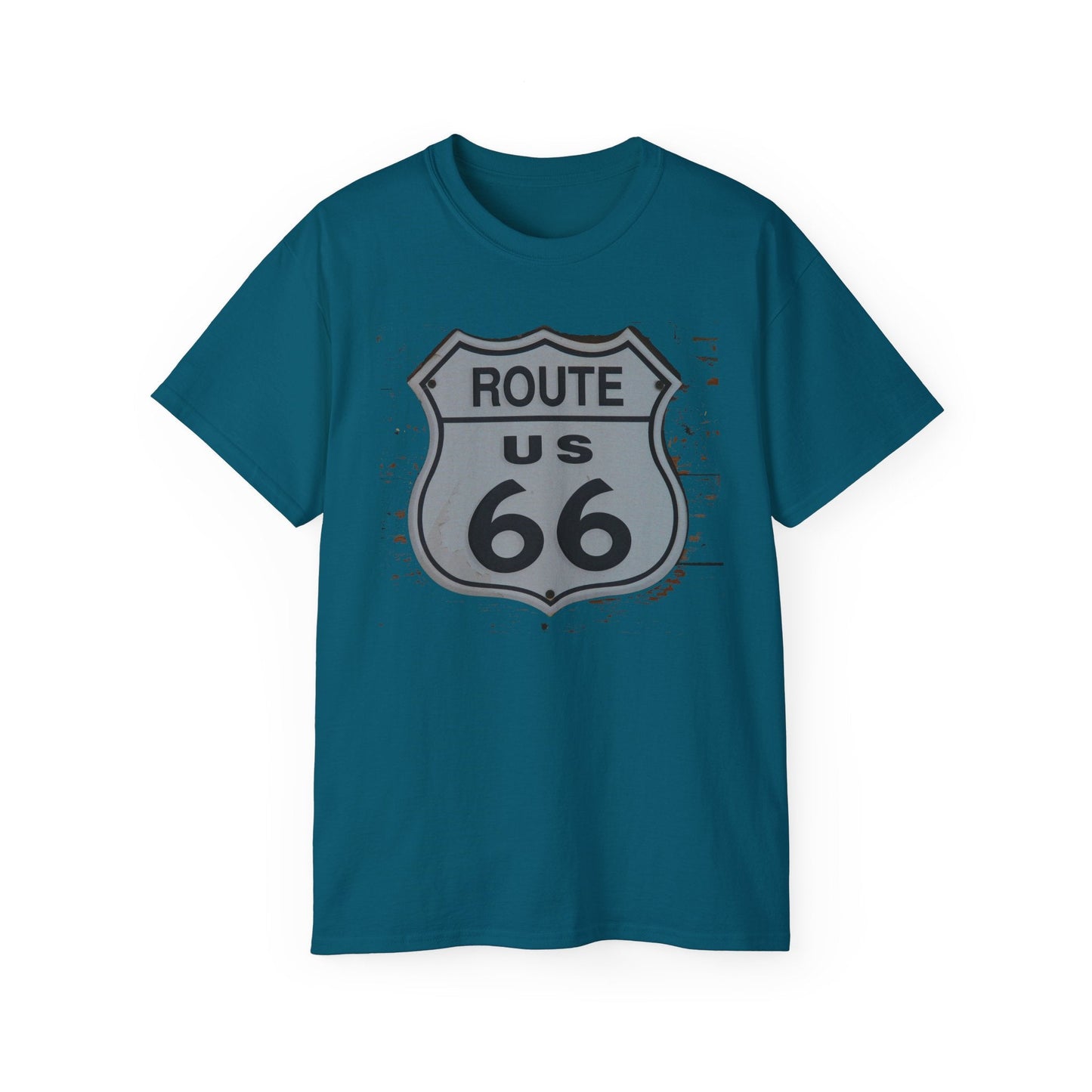 Route 66 Graphic Tee Unisex 100 Cotton with Vintage Art Design