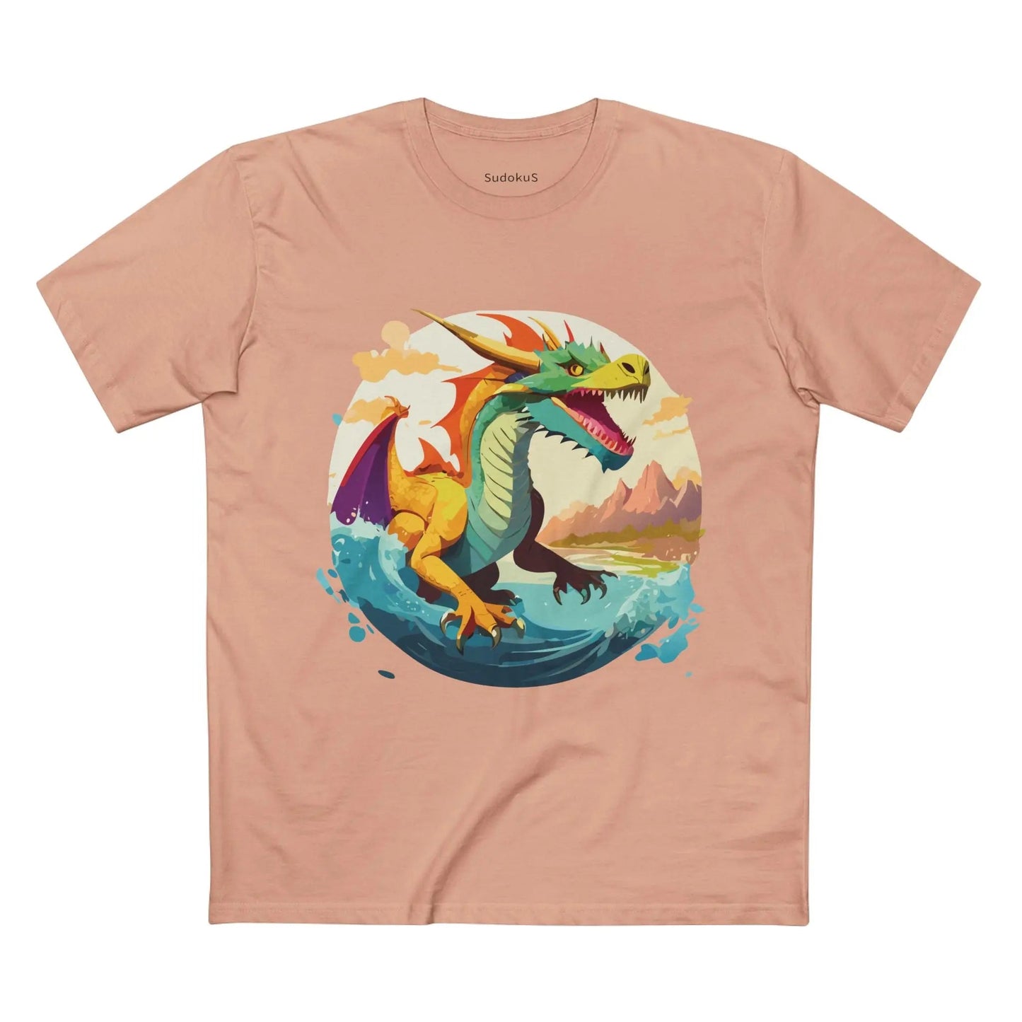 Dragon Graphic Unisex 100 Cotton Staple Tee 24