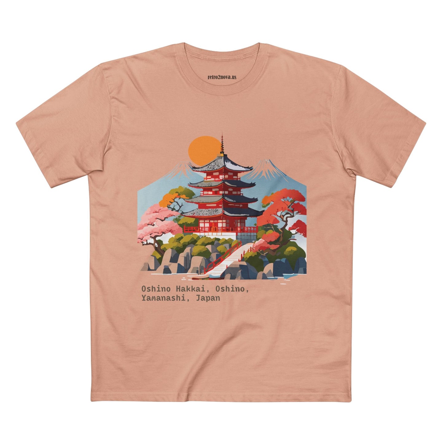 Retro2Nova Unisex Cotton Art Tee Travel Shirt Japan Shirt Style Discover Everyday Comfort