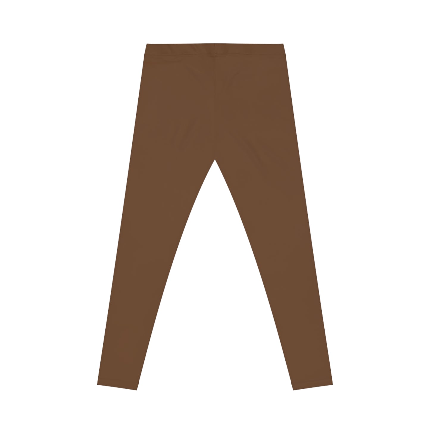 Brown Bark Color Women's Poly-Span Casual Leggings XS-2XL