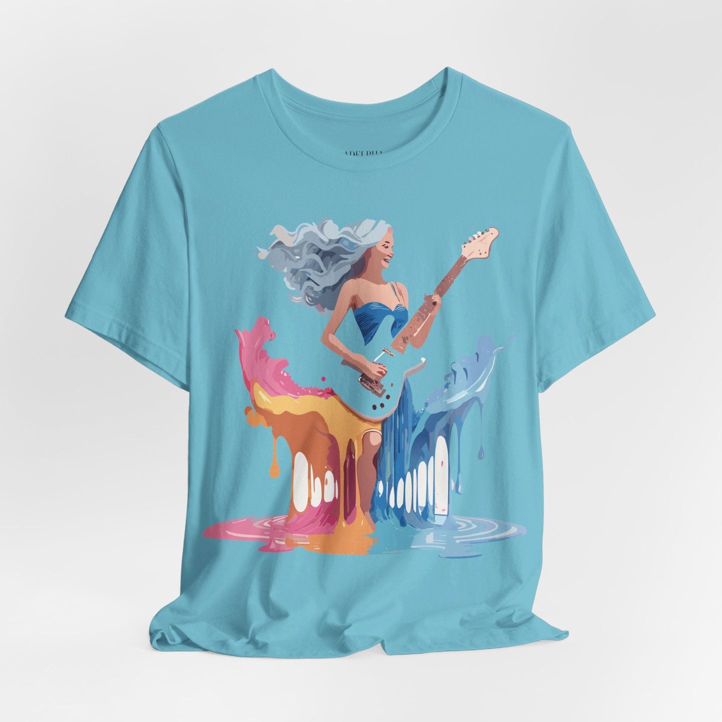 Music Graphic Tee Unisex Short Sleeve Shirt With Vintage Inspired Artwork From Adelpha