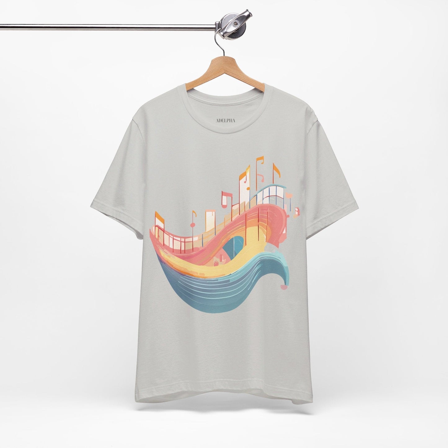 Adelpha Music T Shirt Unisex Graphic Tee Vintage Art Design Jersey Short Sleeve Premium
