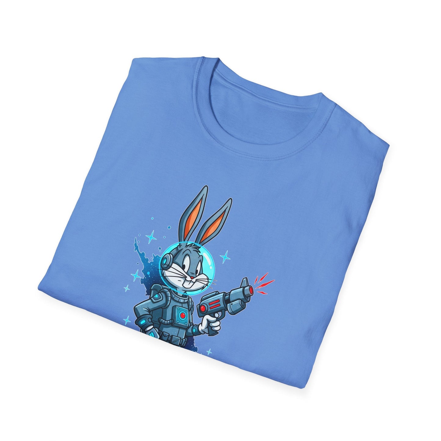 Bugs Bunny Shirt Unisex Gildan Softstyle 64000 Cartoon Tee 100 Percent Ring Spun Cotton