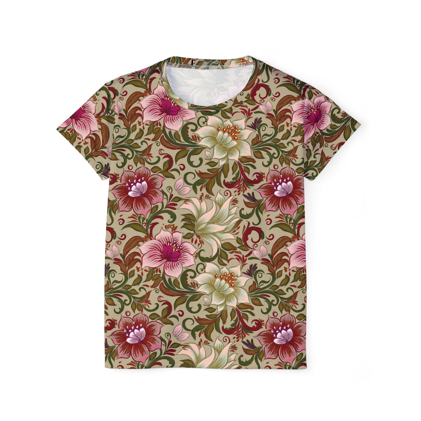 Women Poly Shirt with Floral Print F315