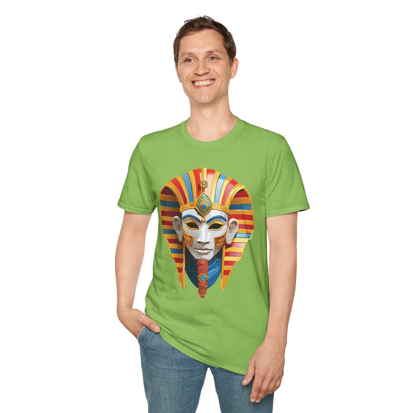 Mask Tee Shirt Unisex Art Design Masquerade Tee Gildan Softstyle 64000 Lightweight Cotton