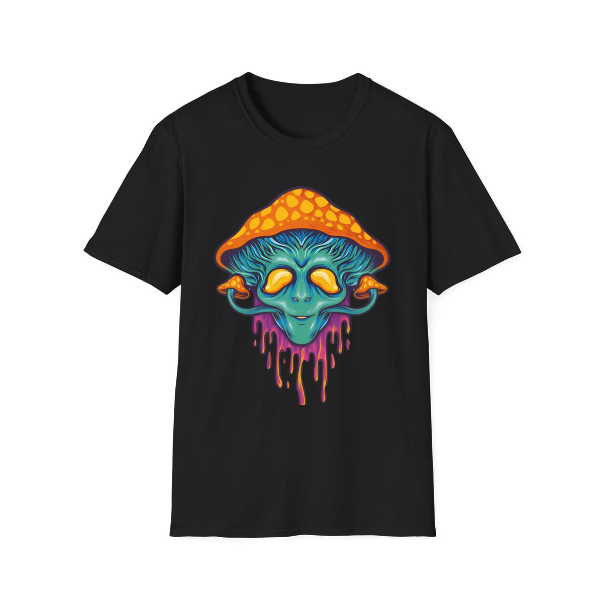 Funny Mashroom Cartoon  Graphic Tee Gildan Unisex 100 Cotton Tee Shirt c11
