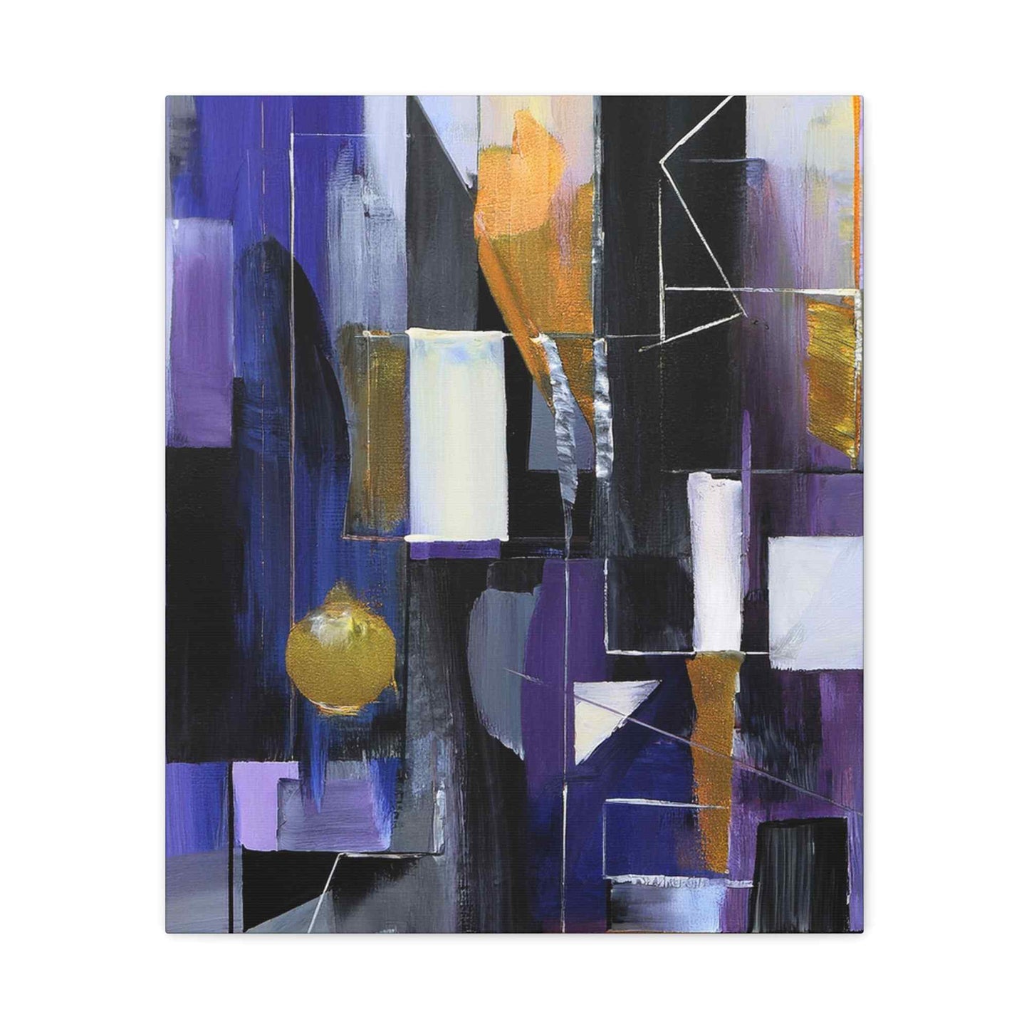 Purple Abstract Painting Print Canvas 20x24,20x30,24x30, 24x32,24x36,30x40, 32x48,36x48,40x60 Pine-Wood Inner Frame ABS-31