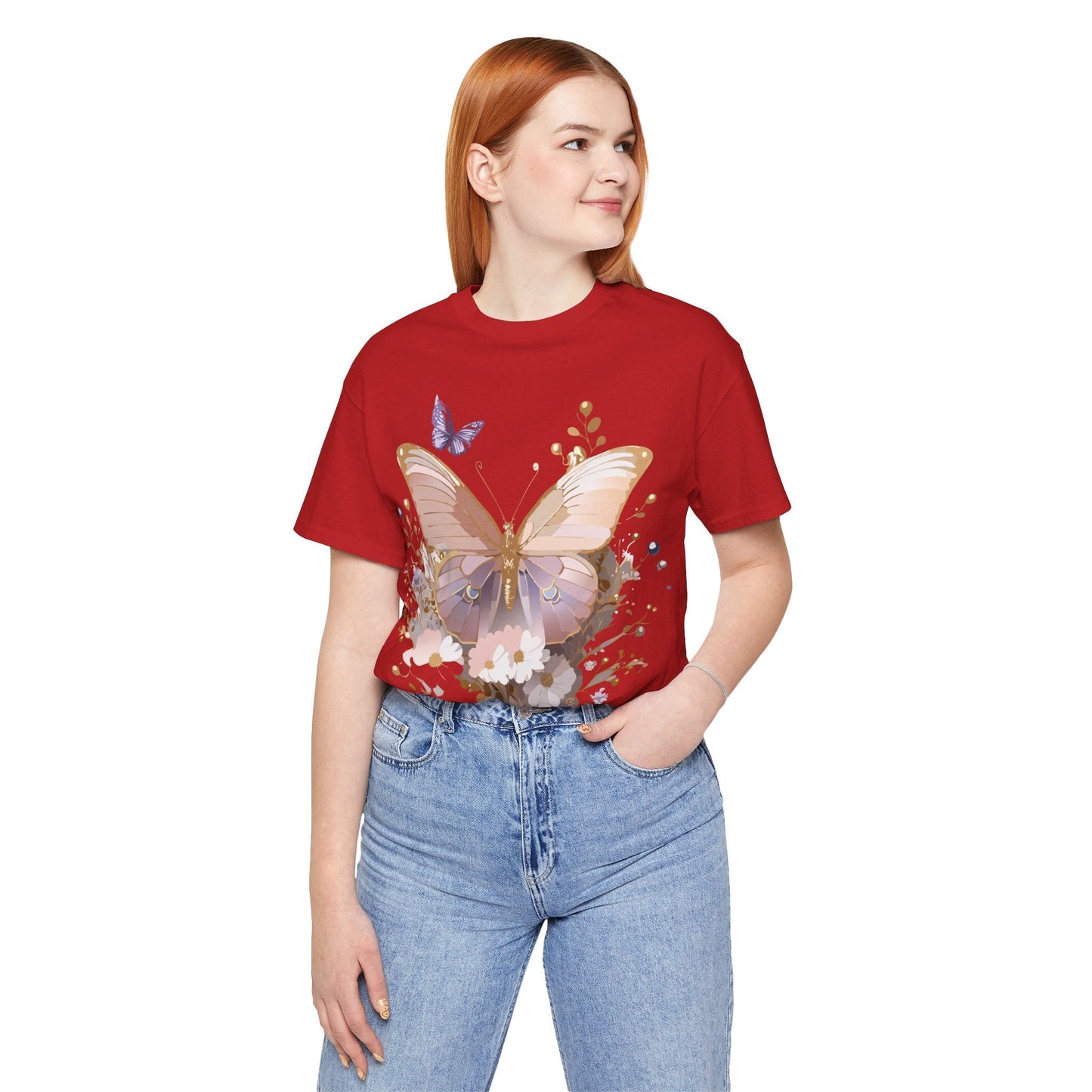 Butterfly Graphic Tee From Adelpha Unisex Short Sleeve Vintage Artwork