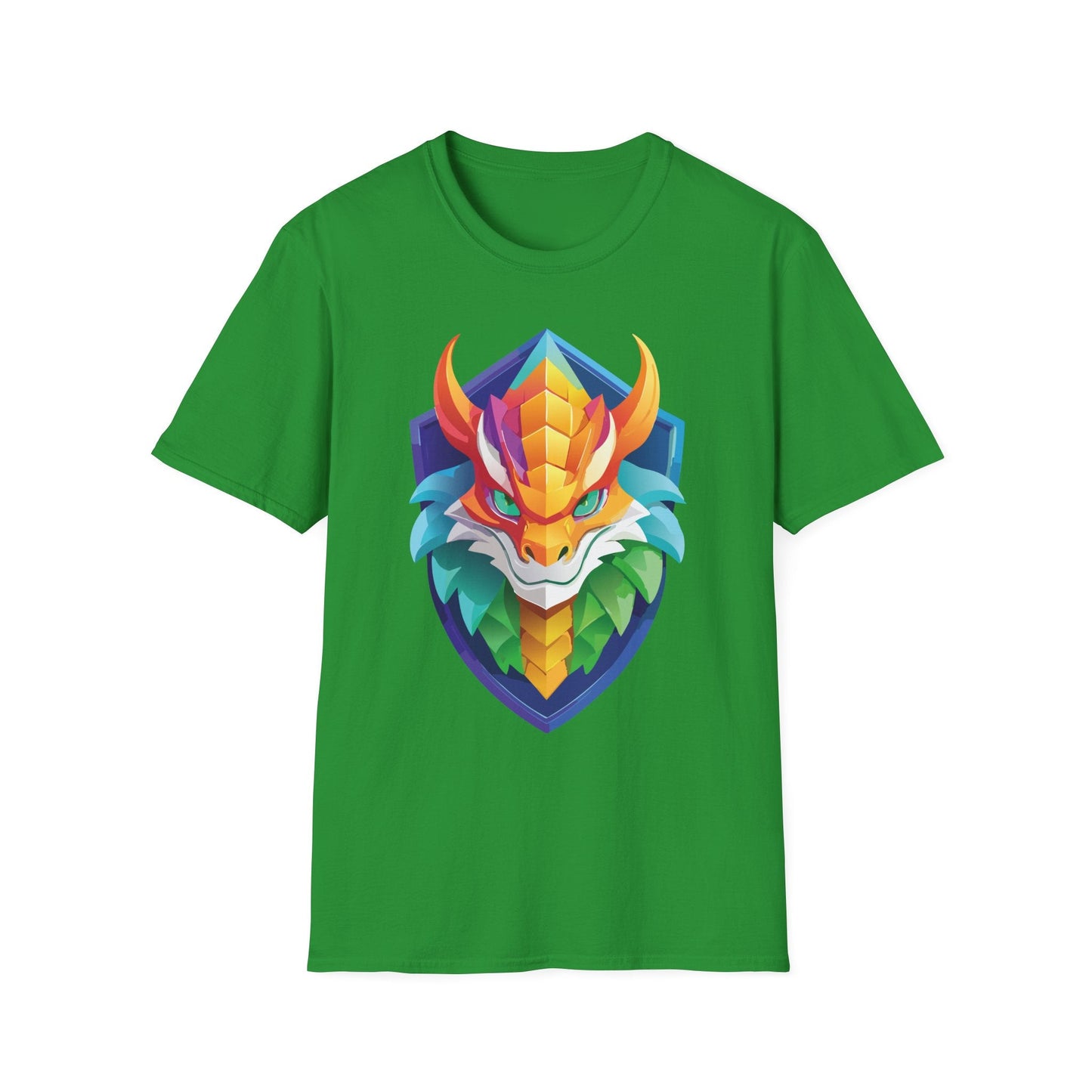 Unisex Dragon T Shirt Softstyle 64000 100 Percent Ring Spun Cotton Comfortable Tee