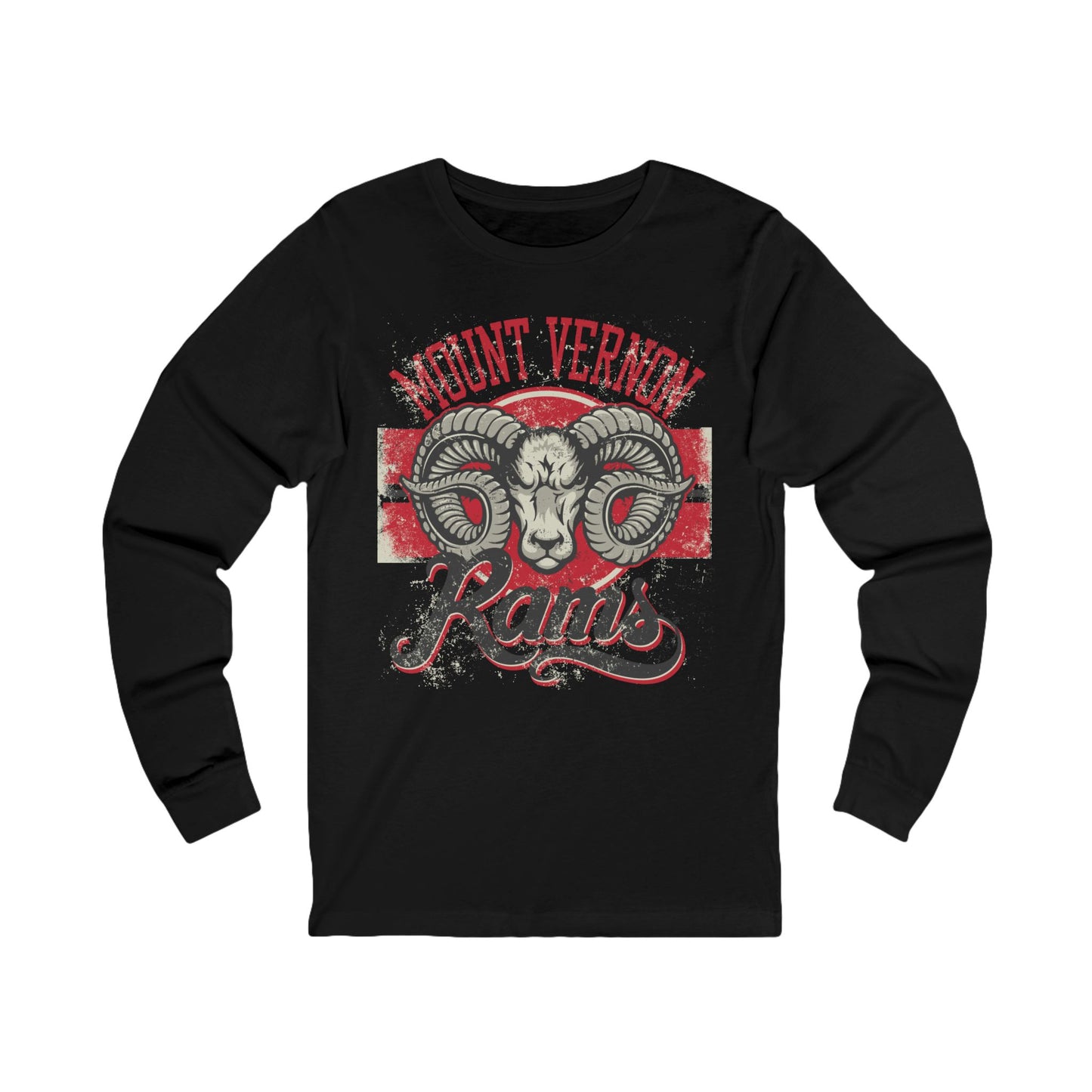Varan6 Unisex Rams Logo Long Sleeve Tee, Sports Logo Jersey Shirt, Sports Rams T-Shirts with Long Sleeves