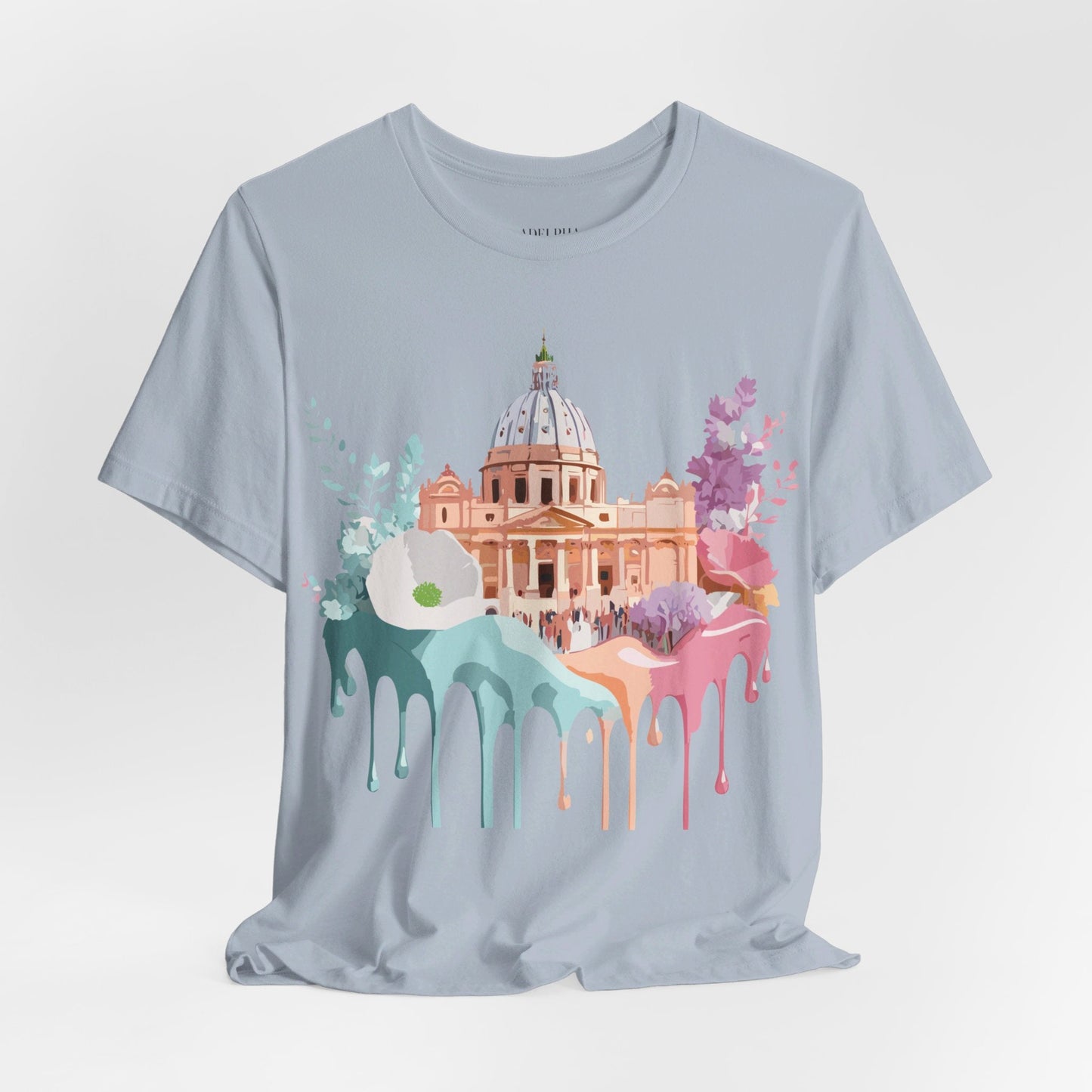 Vintage Rome Tourist Graphic Tee Unisex Short Sleeve Art Design Artwork