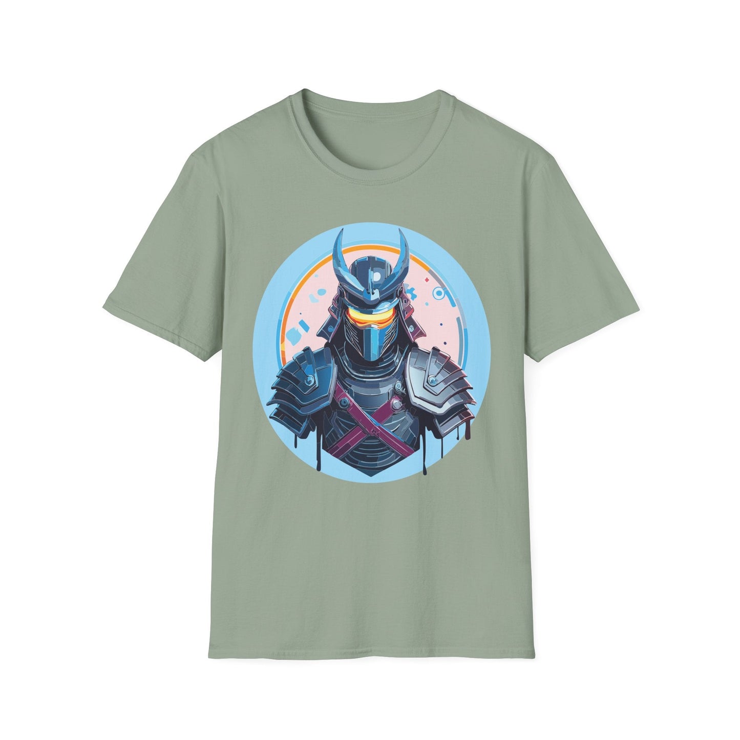 Samurai T Shirt Unisex Softstyle 64000 Tee Lightweight Comfortable 100 Percent Ring Spun Cotton