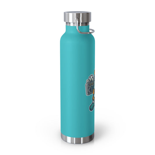 22oz Copper Insulated Water Bottle with Cartoon Design - CV57