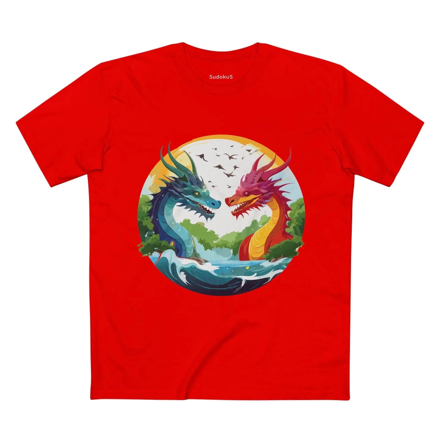Dragon Graphic Unisex 100 Cotton Staple Tee 18