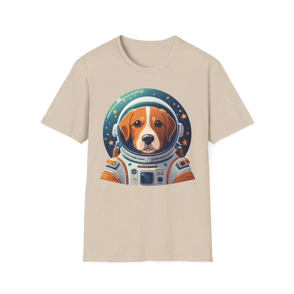 Beagle Astronaut Tee | Space Helmet Dog T-Shirt, Cute Cosmic Pet Illustration