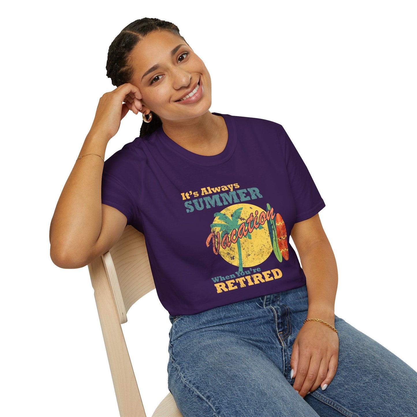 Summer Unisex T Shirt With Art Design Gildan Softstyle 64000 100 Percent Cotton Tee