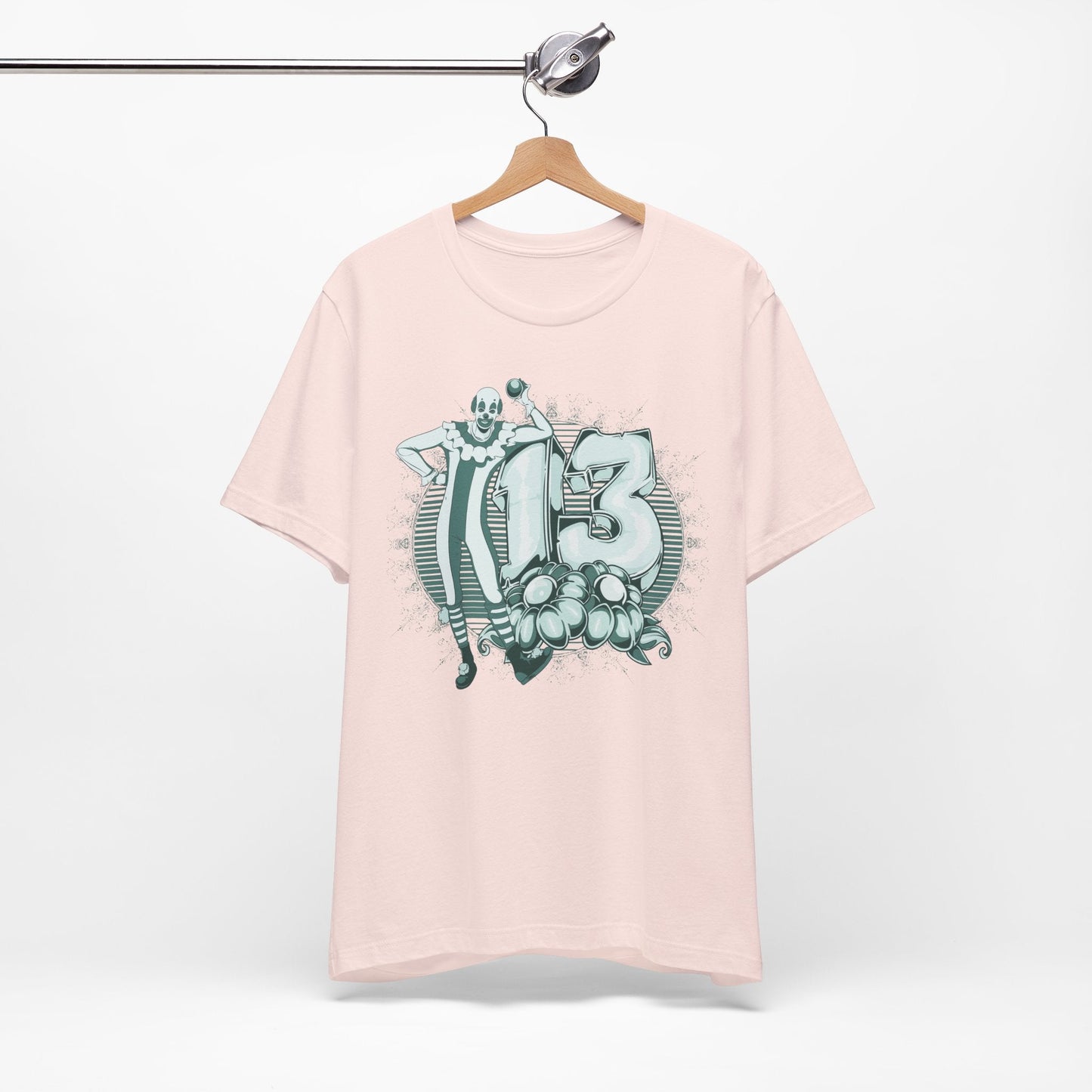 Vintage Clown Graphic Illustration Unisex Cotton T-Shirt Art-39