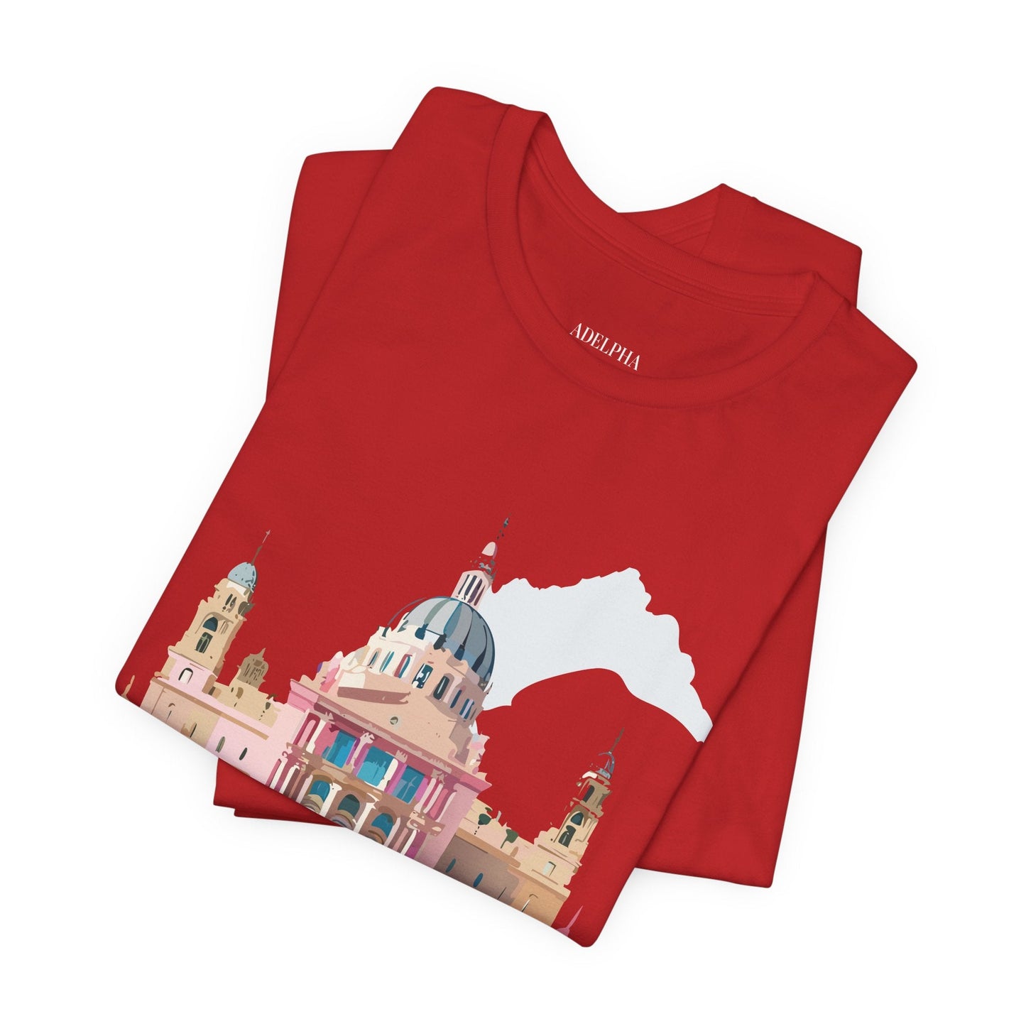 Adelpha Unisex Graphic Tee Madrid Tourist Shirt Vintage Inspired Art Design By Adelpha
