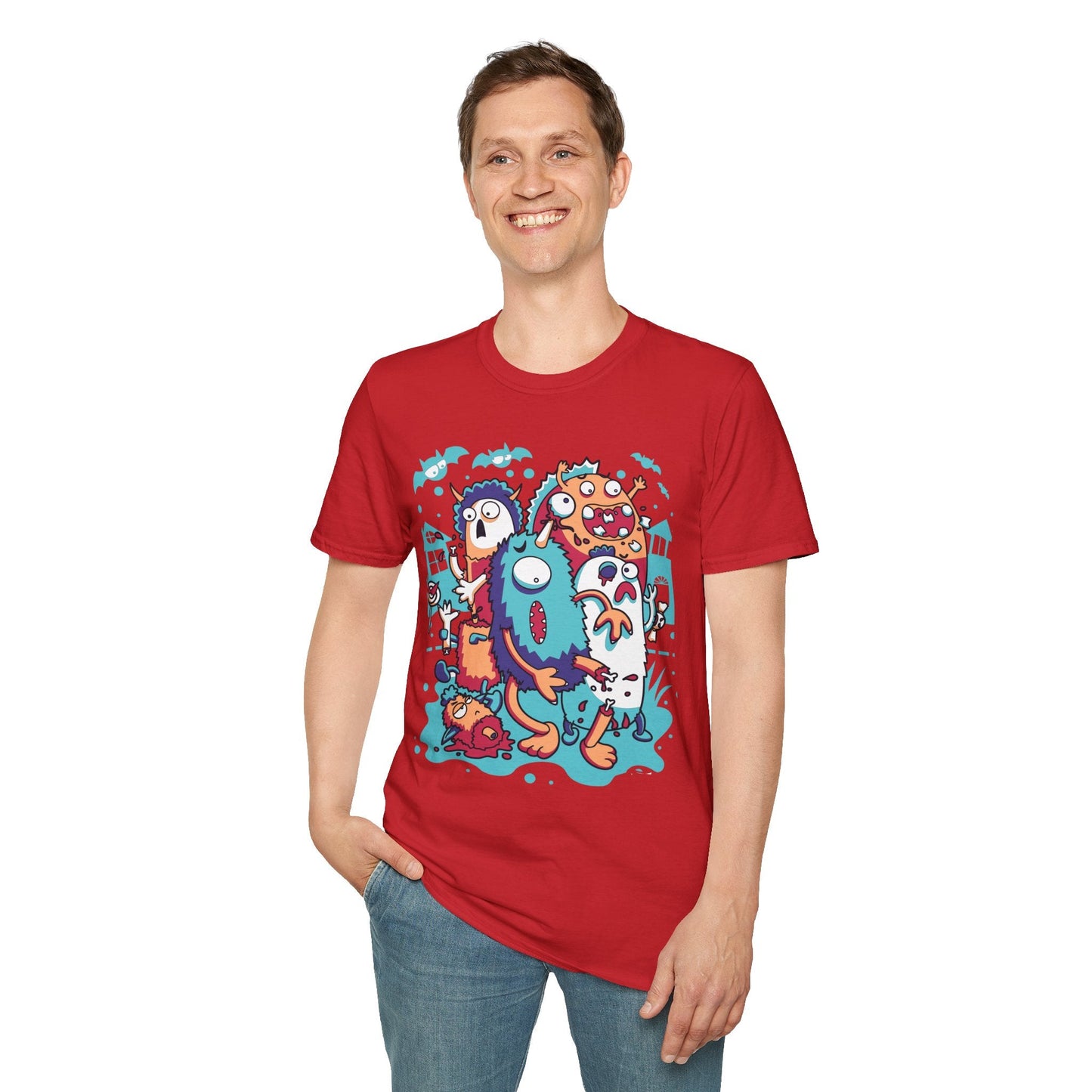 Cartoon T Shirt Animation Tee Funny Graphic Unisex Softstyle 100 Percent Ring Spun Cotton Tee
