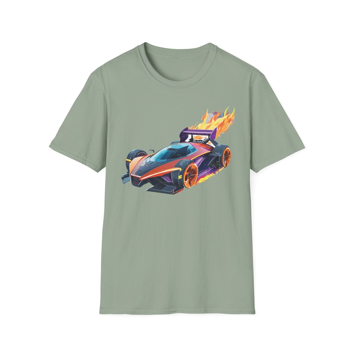 Unisex Car T Shirt Hot Wheels Graphic Tee Car Shirt Gildan Softstyle 64000 Cotton Tee