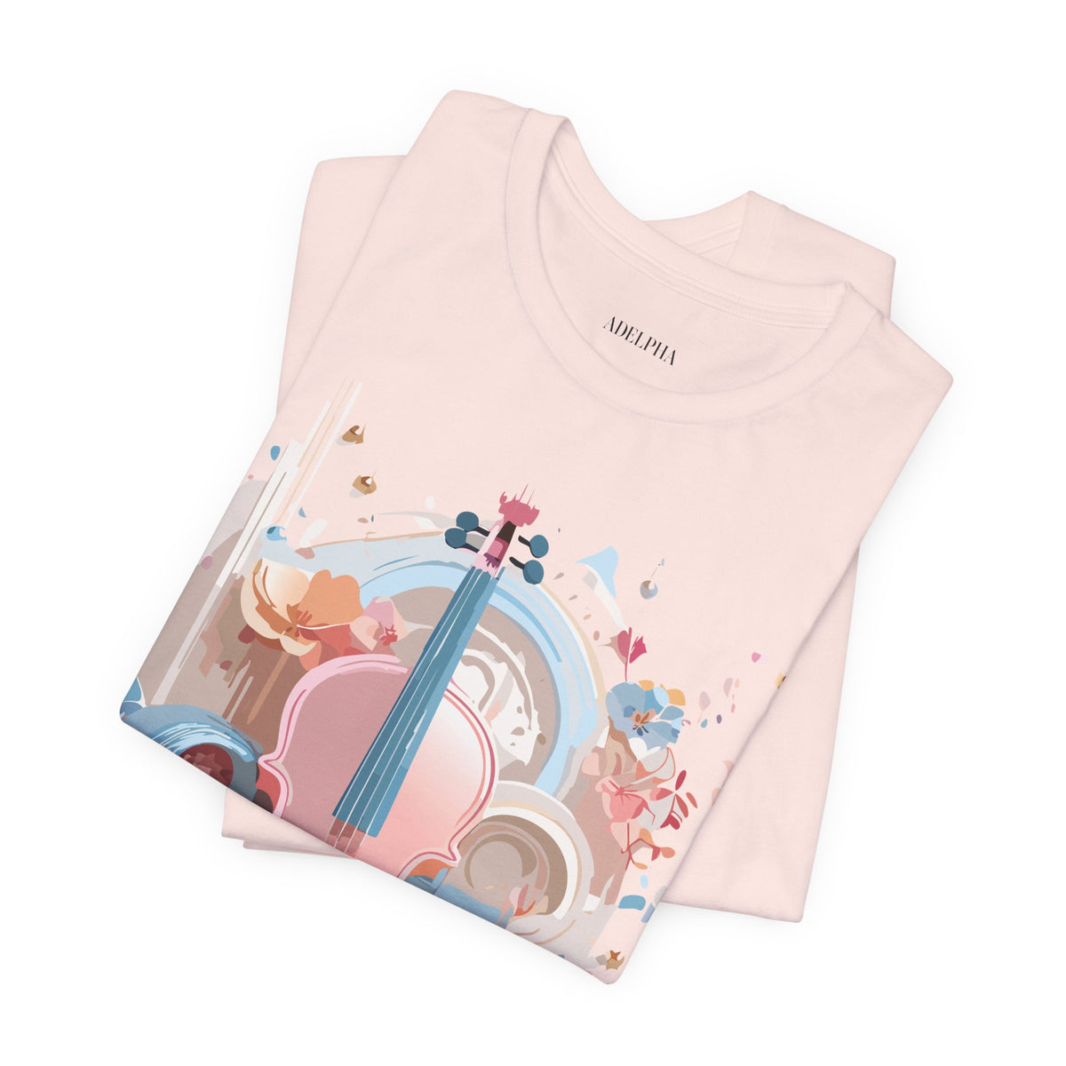 Music Graphic Unisex Cotton Bella+Canvas Tee with Art Design m152