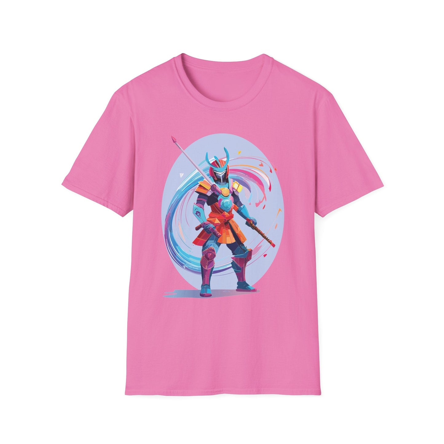 Samurai Shirt Unisex Gildan Softstyle Tee 100 Percent Ring Spun Cotton Samurai Design