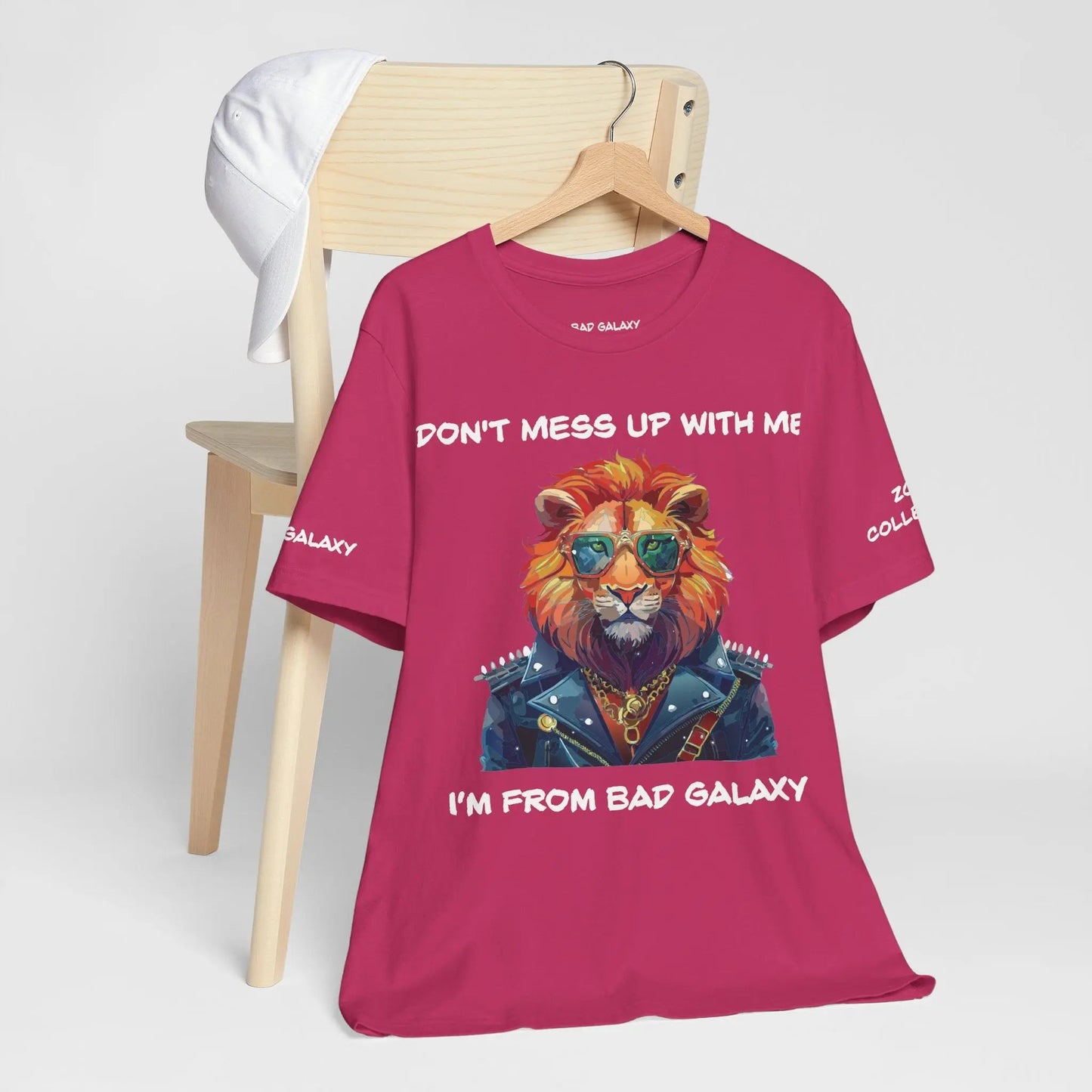 Bad Galaxy Animal T Shirt Made To Order 100 Percent Cotton Tee With Eco Friendly Inks Designed In US