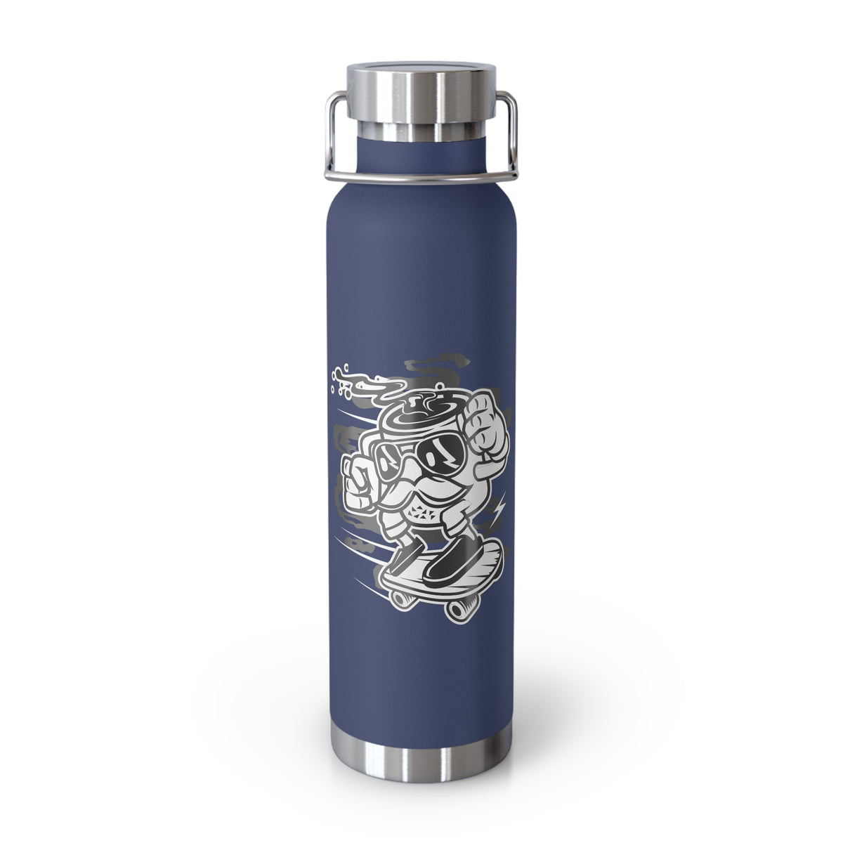 22oz Copper Insulated Water Bottle with Cartoon Design - CV101