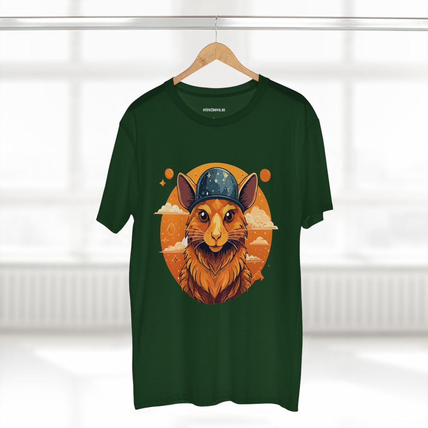 Rabbit Shirt Unisex Premium Cotton Tee With Original Art Design From Retro2Nova Art Collection Soft Breathable Comfort