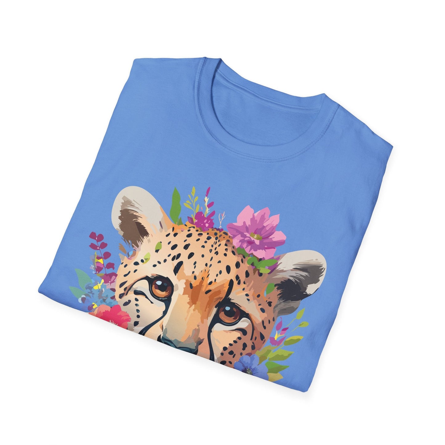 Cheetah Print Unisex Softstyle T Shirt Gildan 64000 Tee For Everyday Comfort