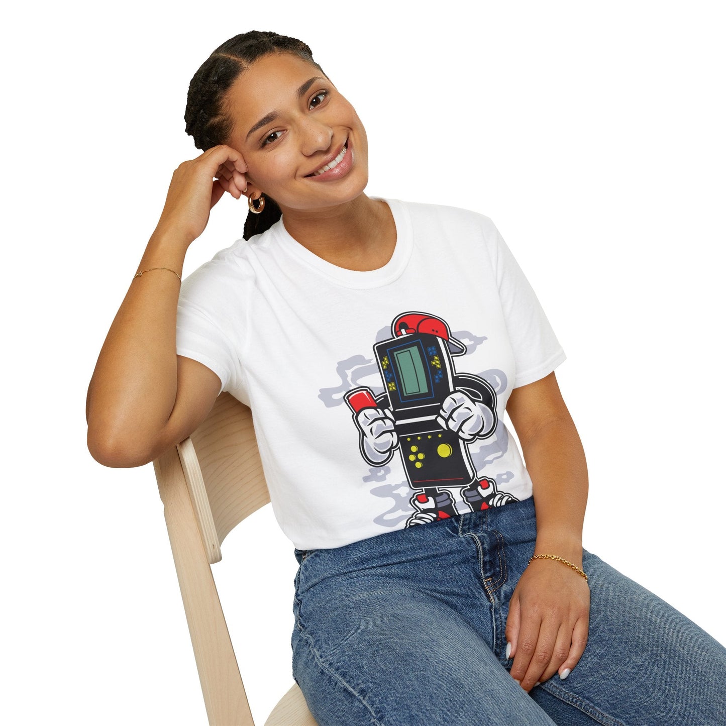 Cartoon T Shirt Animation Funny Unisex Softstyle 100 Percent Ring Spun Cotton Tee