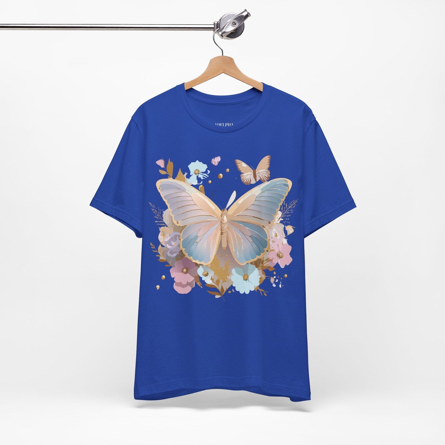 Butterfly Graphic T Shirt Unisex Vintage Artwork Tee By Adelpha