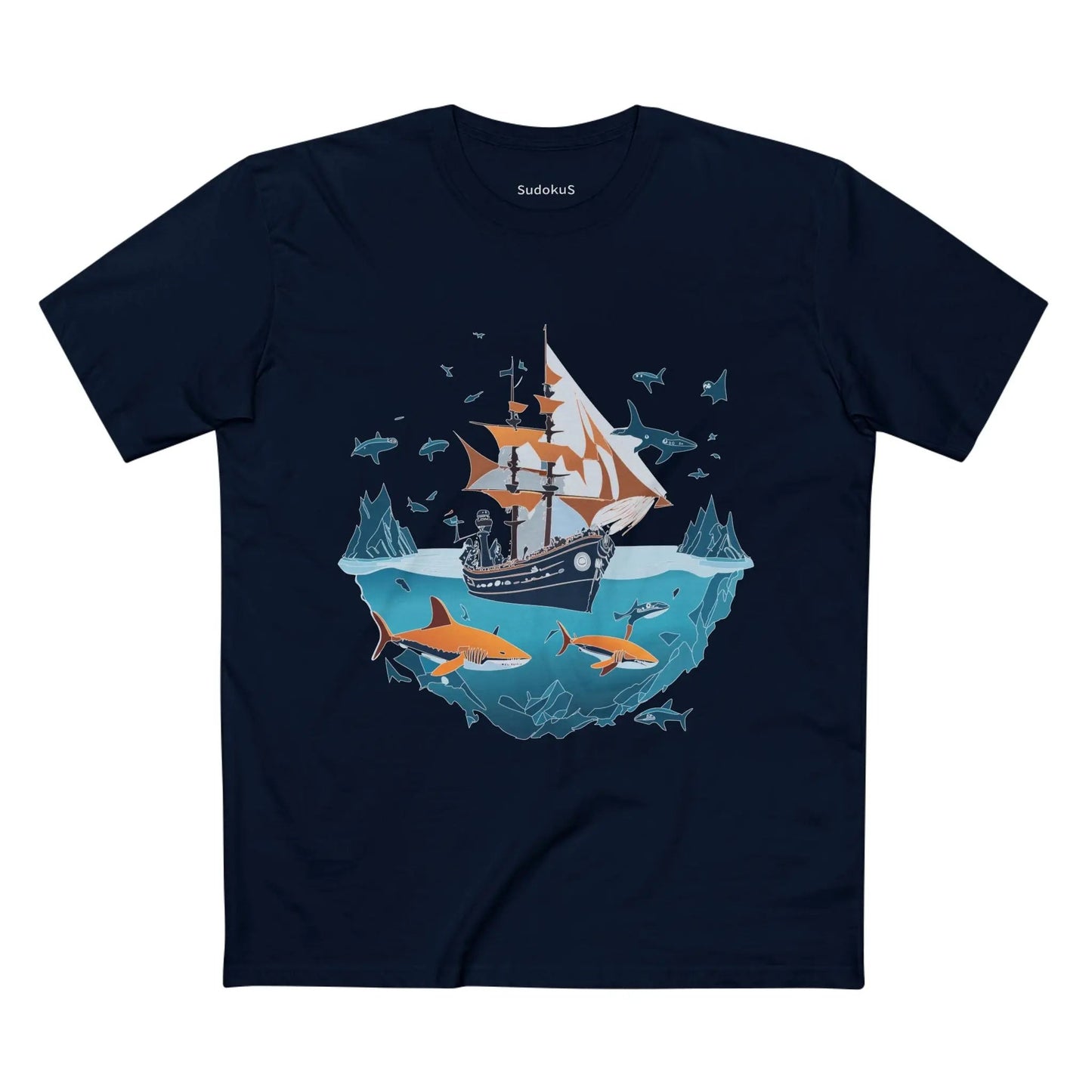 Ocean Coast Graphic Unisex 100 Cotton Staple Tee 31