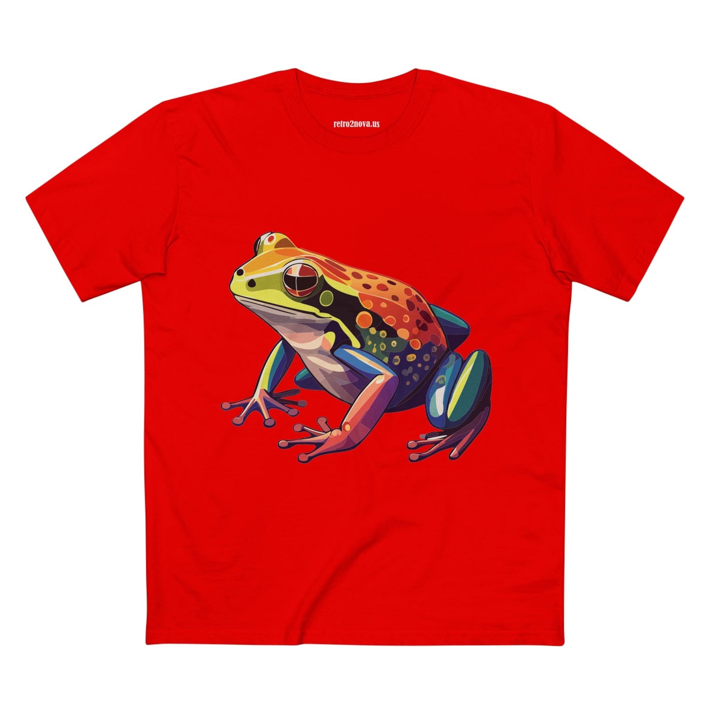 Unisex Premium Cotton Tee Frog Animal Shirt Original Art Design Retro2Nova Art Collection Exclusives