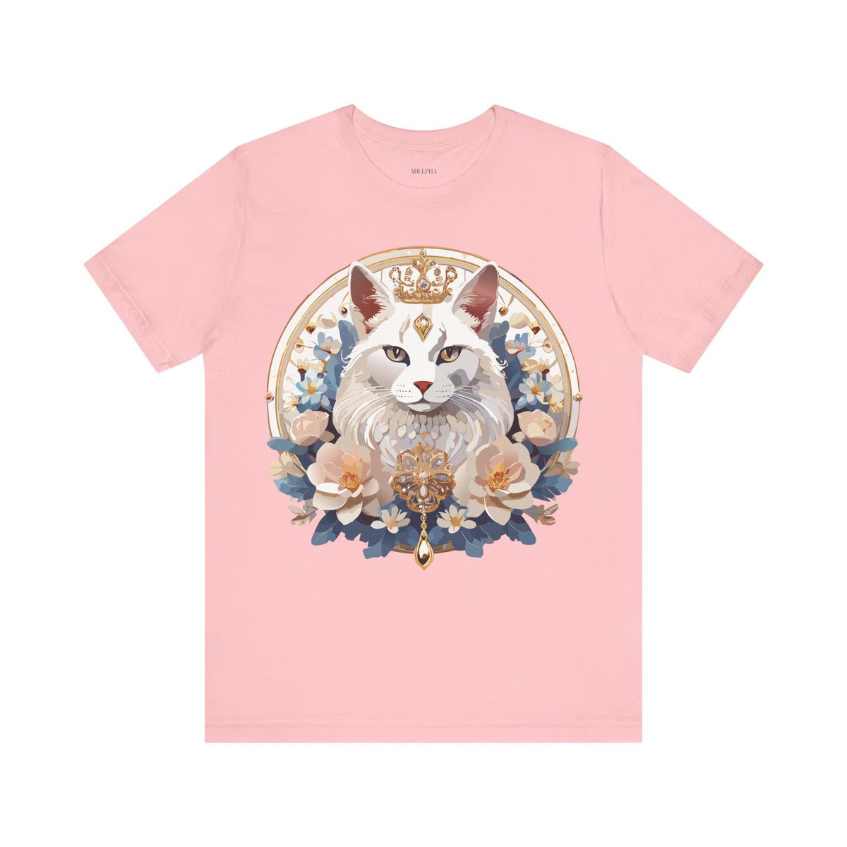 Medallion Graphic Unisex Cotton Bella+Canvas Tee with Floral Art Design m61