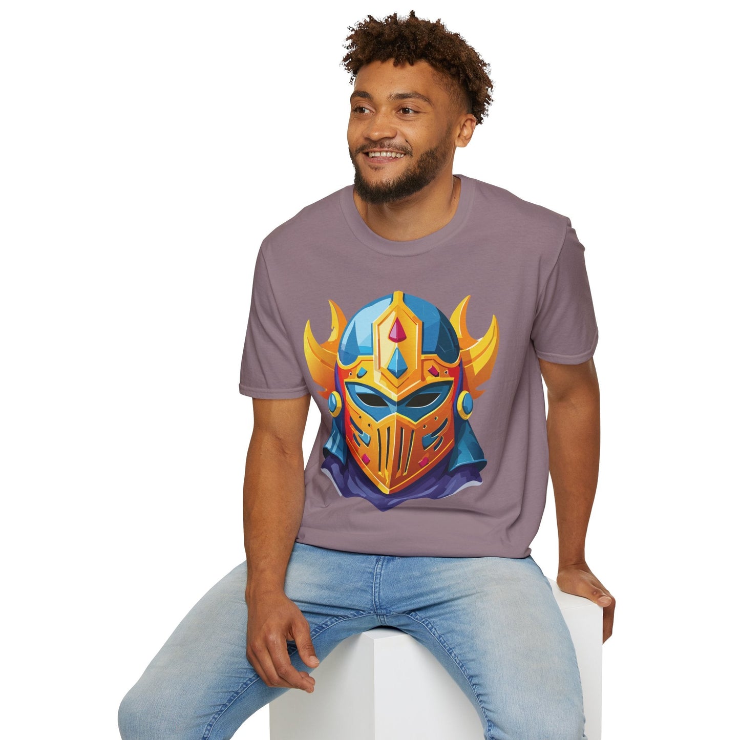 Mask Tee Shirt Unisex Softstyle T Shirt With Mask Design Masquerade Tees For Everyday Comfort
