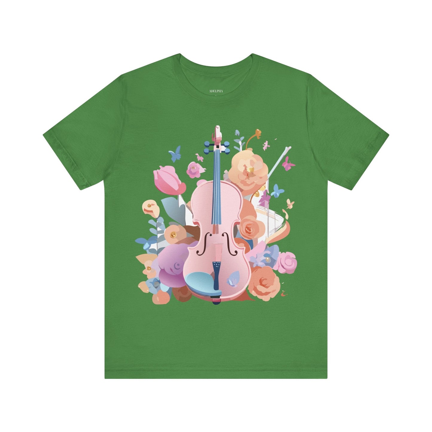Music Graphic Unisex 100 Cotton Vintage Art with Musical Elements Tee 9