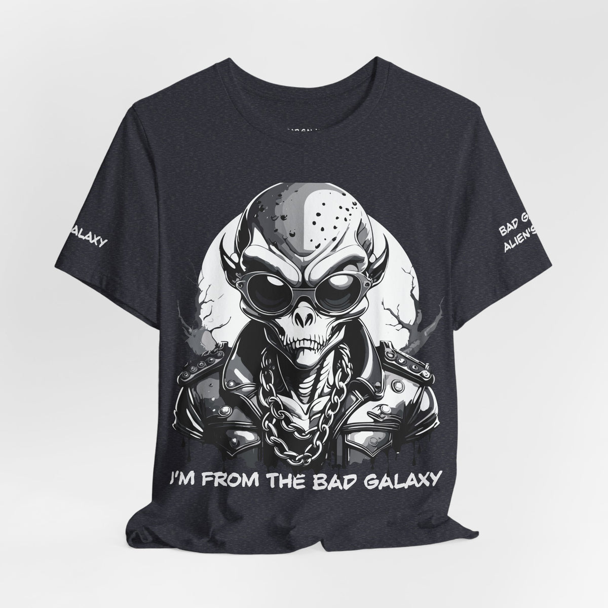 Alien Graphic Unisex Cotton Bella+Canvas Tee with Art Design b70