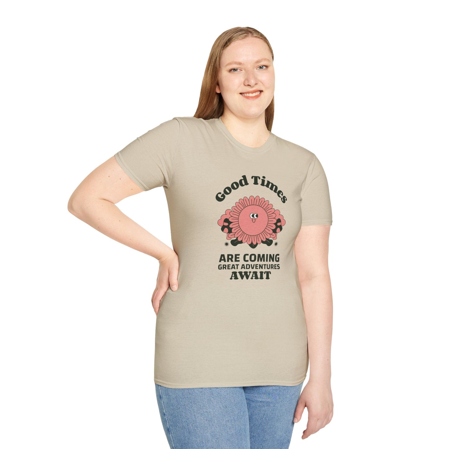 Positive Slogan T Shirts With Positive Words And Good Quotes Unisex Softstyle Cotton Tee Gildan 64000 Ring Spun