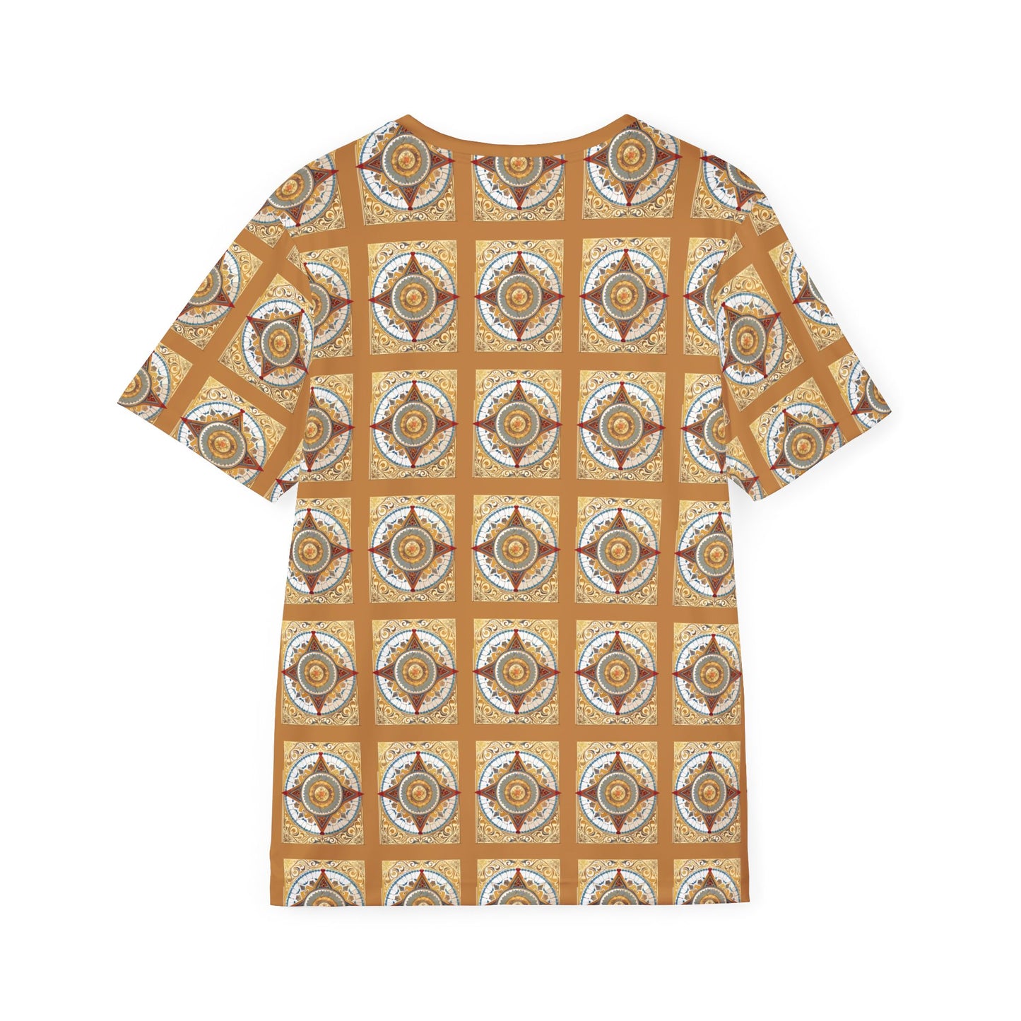 Unisex Poly T-Shirt with Abstract Graphic Design Print