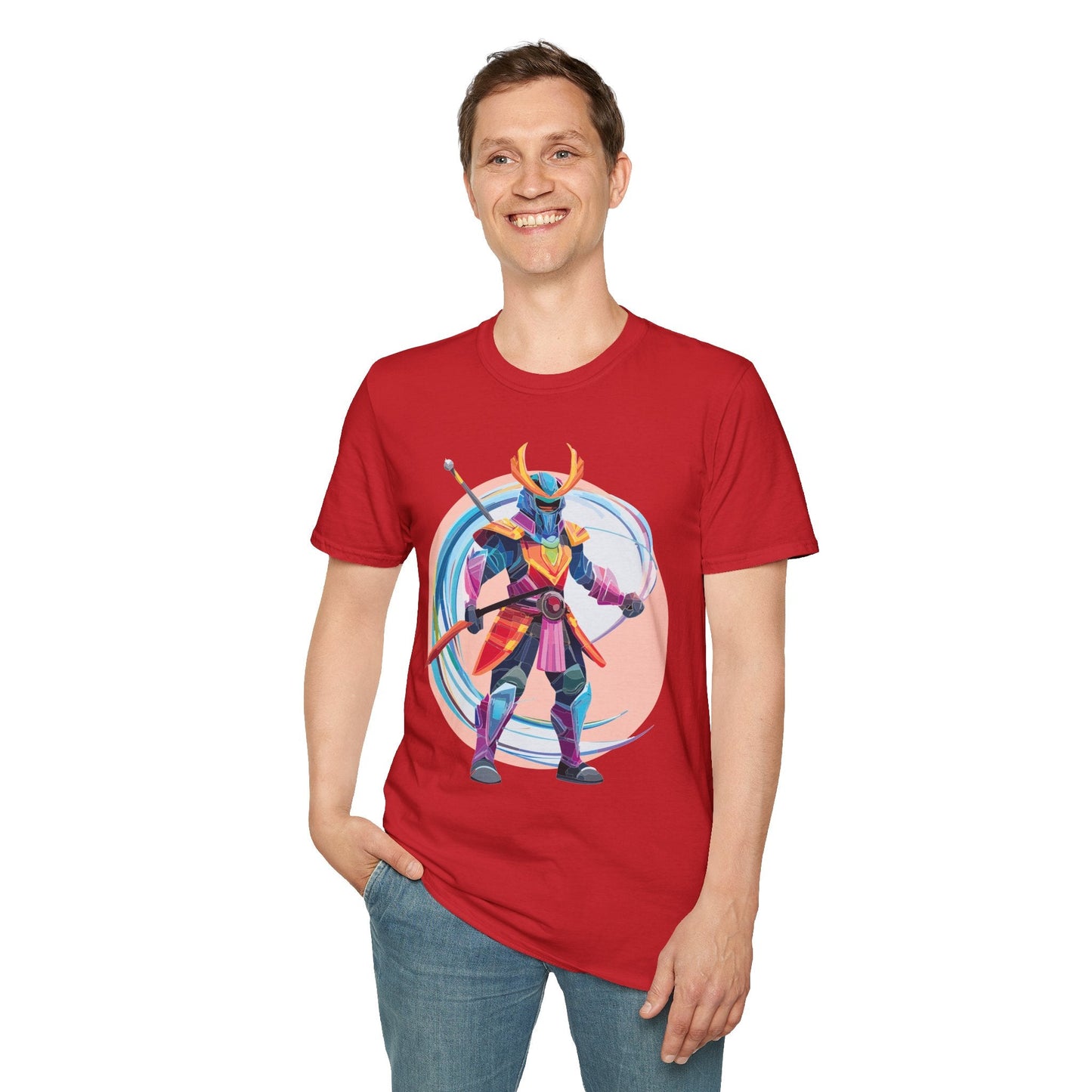 Samurai Shirt Unisex Softstyle T Shirt Gildan 64000 Ring Spun Cotton Tee For Everyday Comfort
