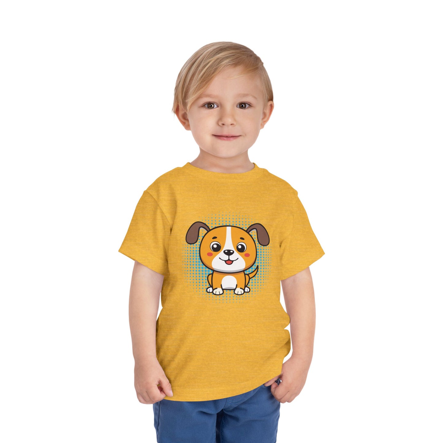 Bonita camiseta de manga corta para niños pequeños con diseño de cachorro: regalo adorable para amantes de las mascotas (2 a 5 años)