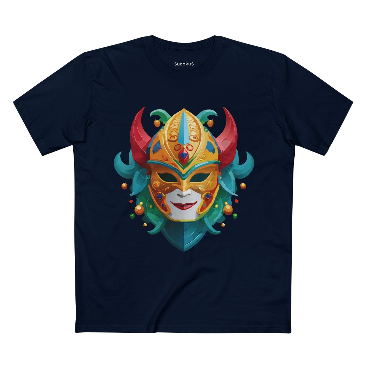Mask Graphic Unisex 100 Cotton Staple Tee 19