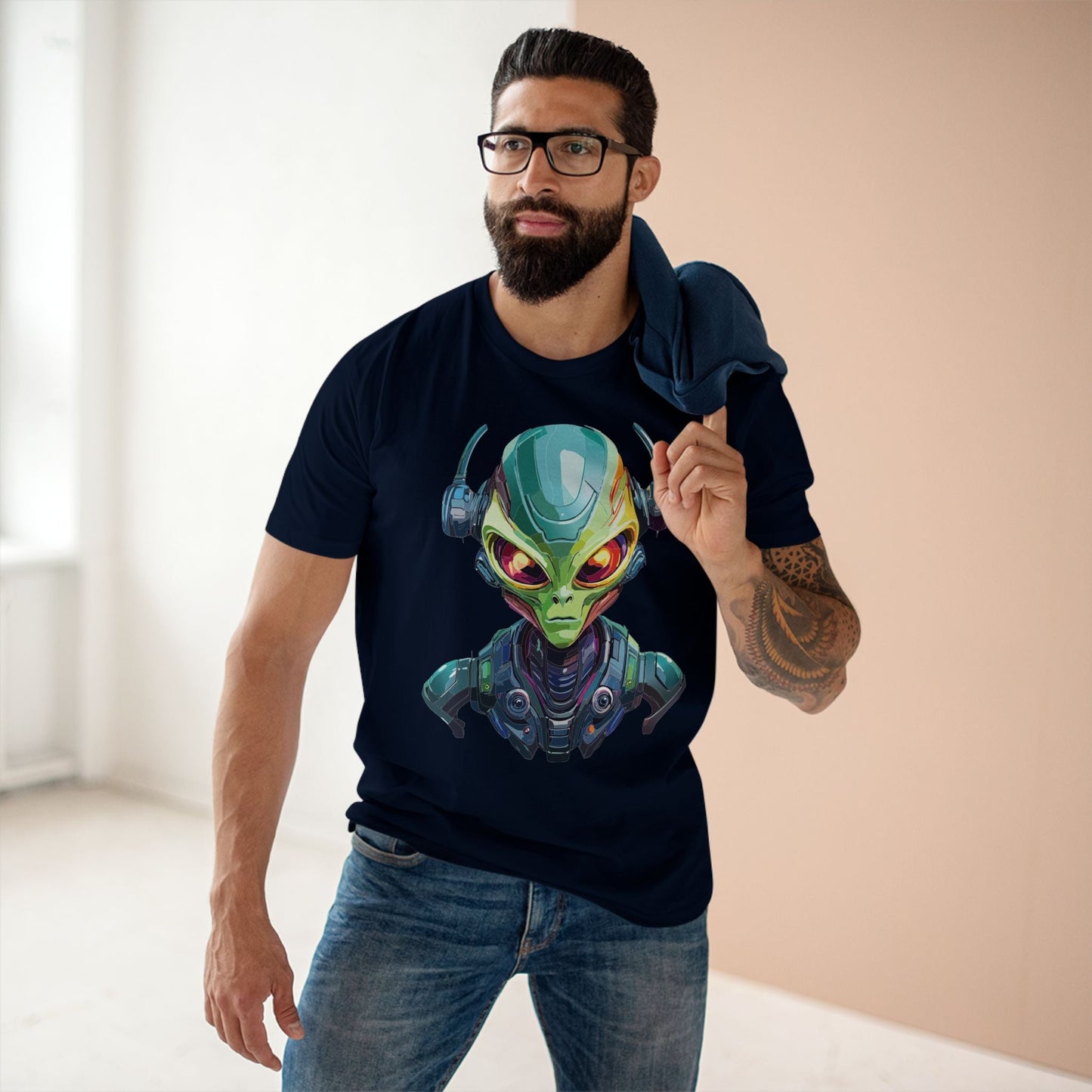 Aliens Graphic Unisex 100 Cotton Staple Tee 11