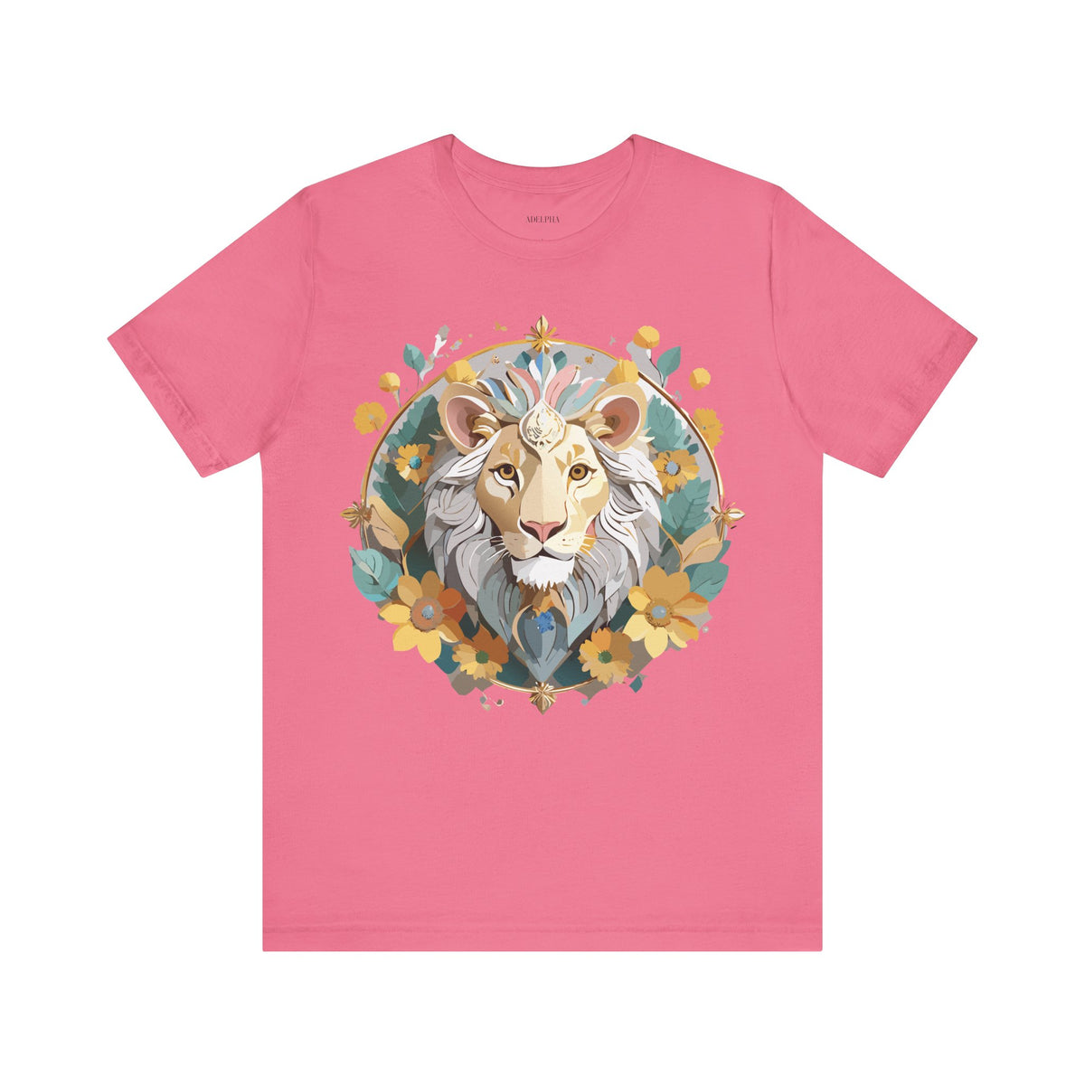 Medallion Graphic Unisex Cotton Bella+Canvas Tee with Art Design d57