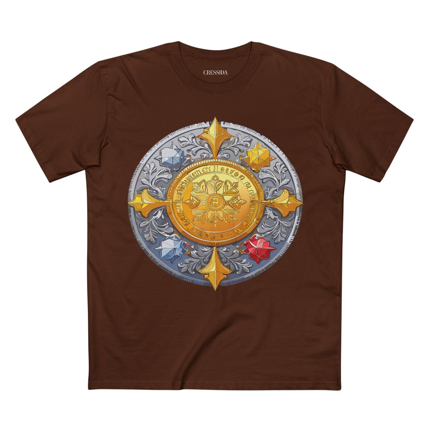 Antique Gold Coin Graphic Design T-Shirt Unisex 100 Cotton With Golden Print Artwork Tee 2